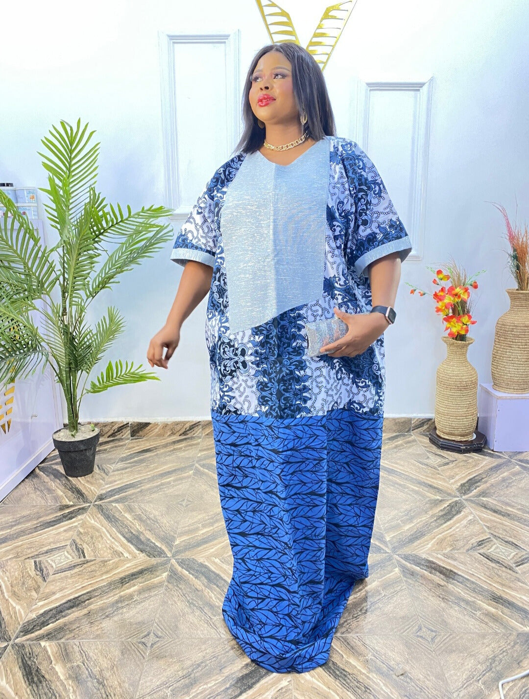 LATANYA- Handmade Ankara Kaftan