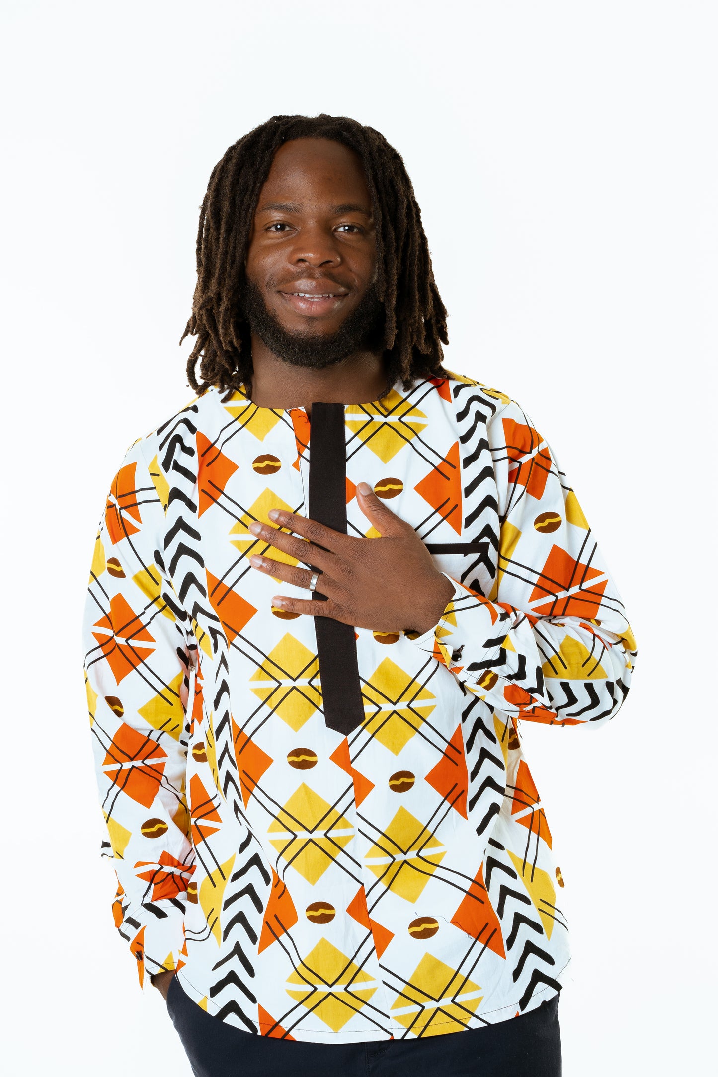 OLU ANKARA LONG SLEEVE SHIRT