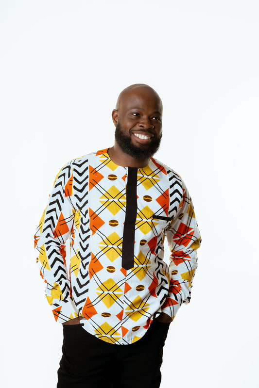 OLU ANKARA LONG SLEEVE SHIRT