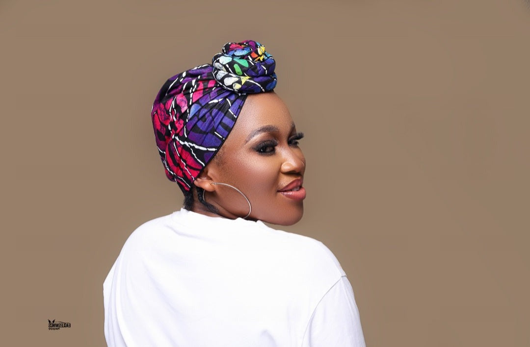 AYINKE Handmade Ankara Pre-Tied Headwrap -African Print Fashion Accessory