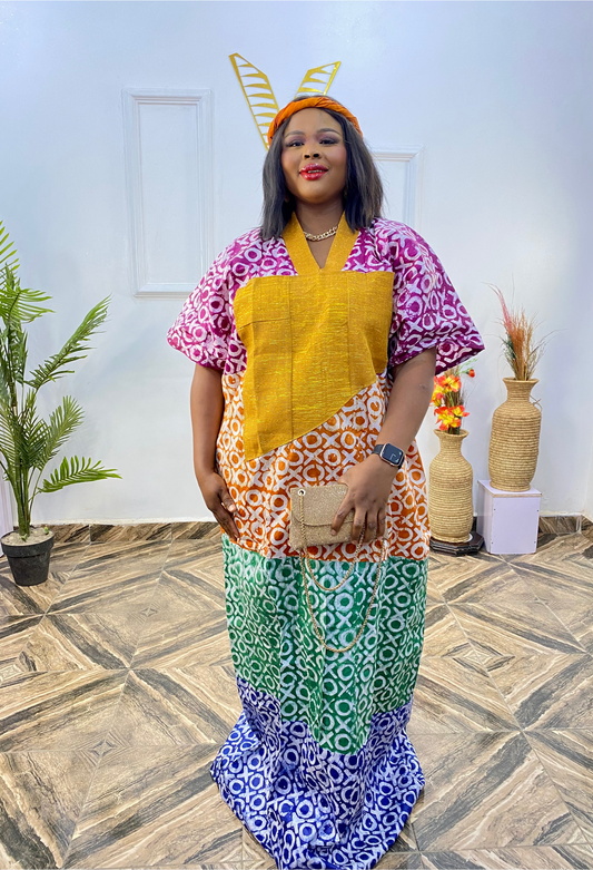 IYABO Handmade Adire Kaftan