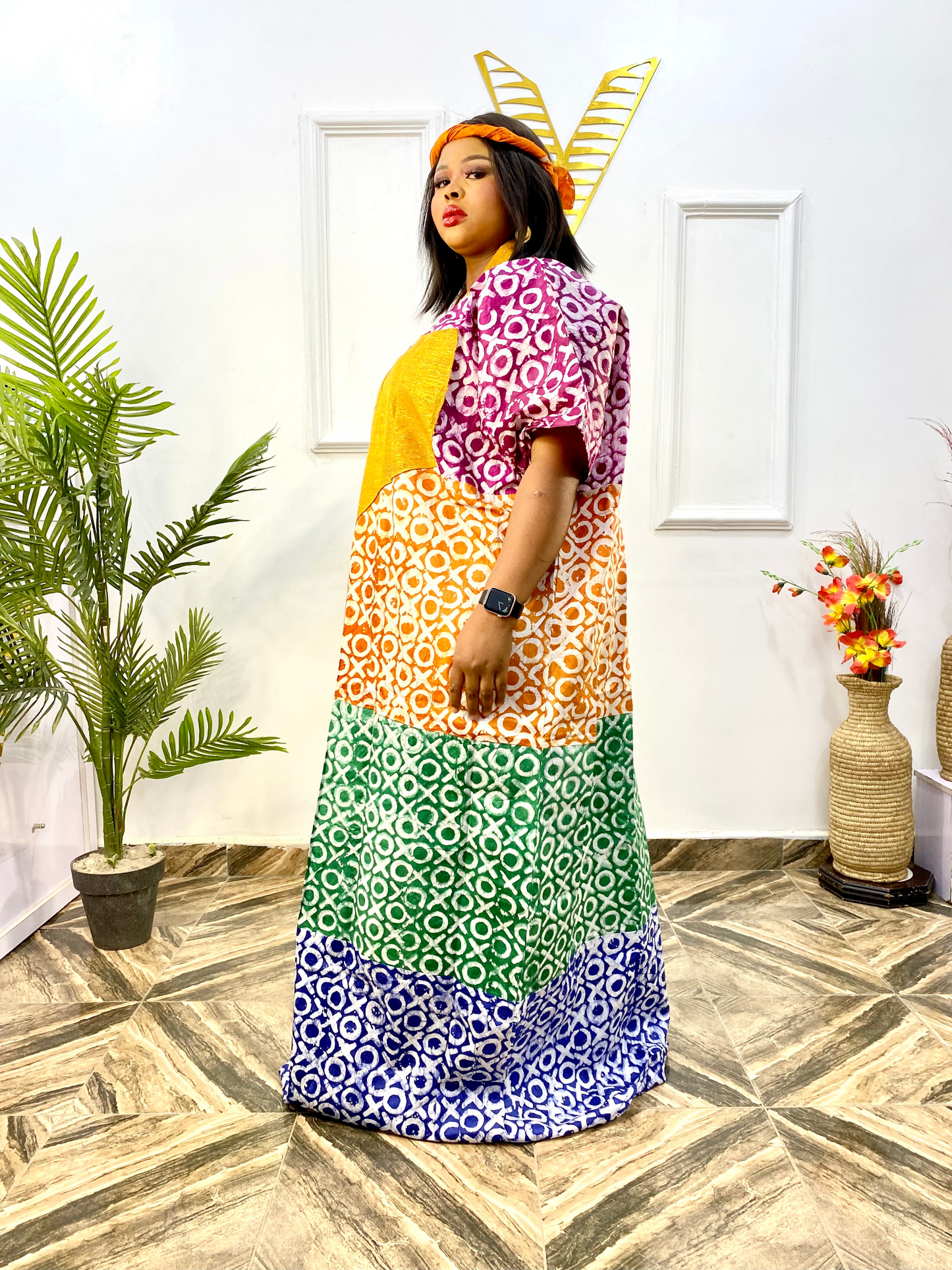 IYABO Handmade Adire Kaftan