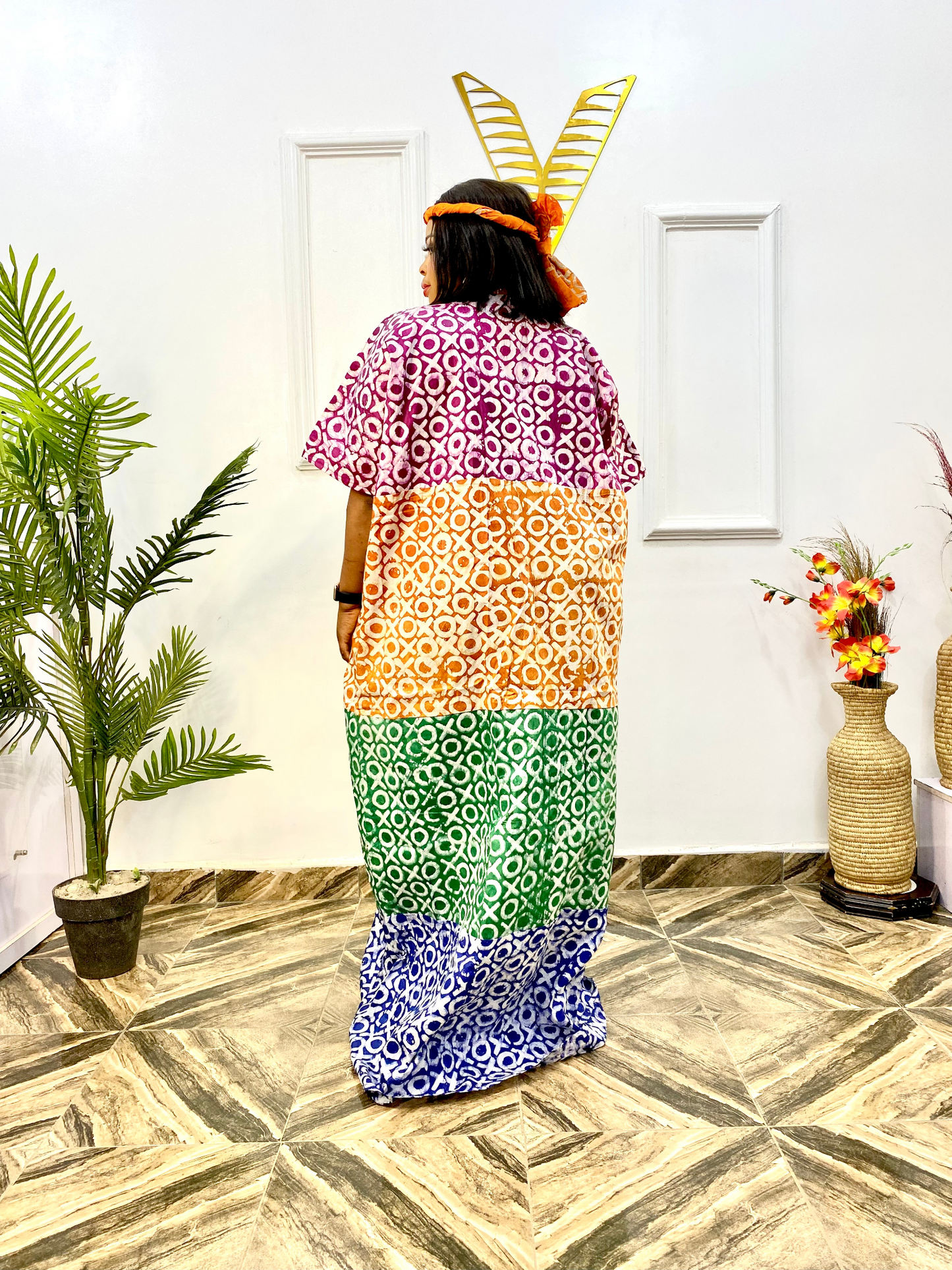 IYABO Handmade Adire Kaftan