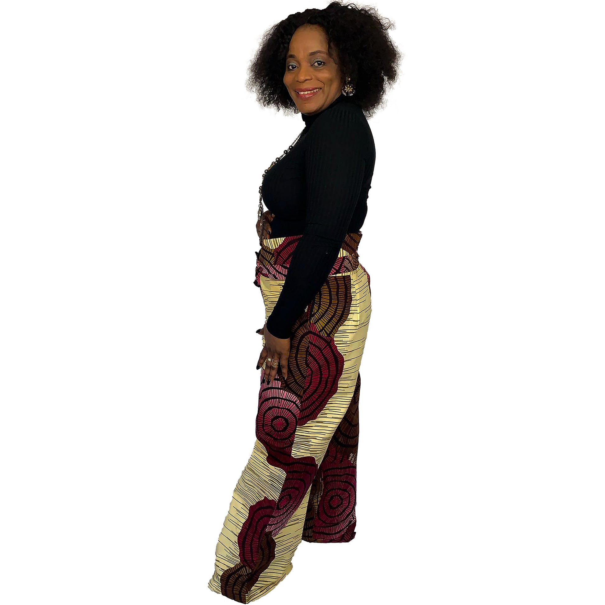 HABIBA HIGH WAISTED PALLAZO PANT  WITH DETACHABLE BELT - House of Jahzara