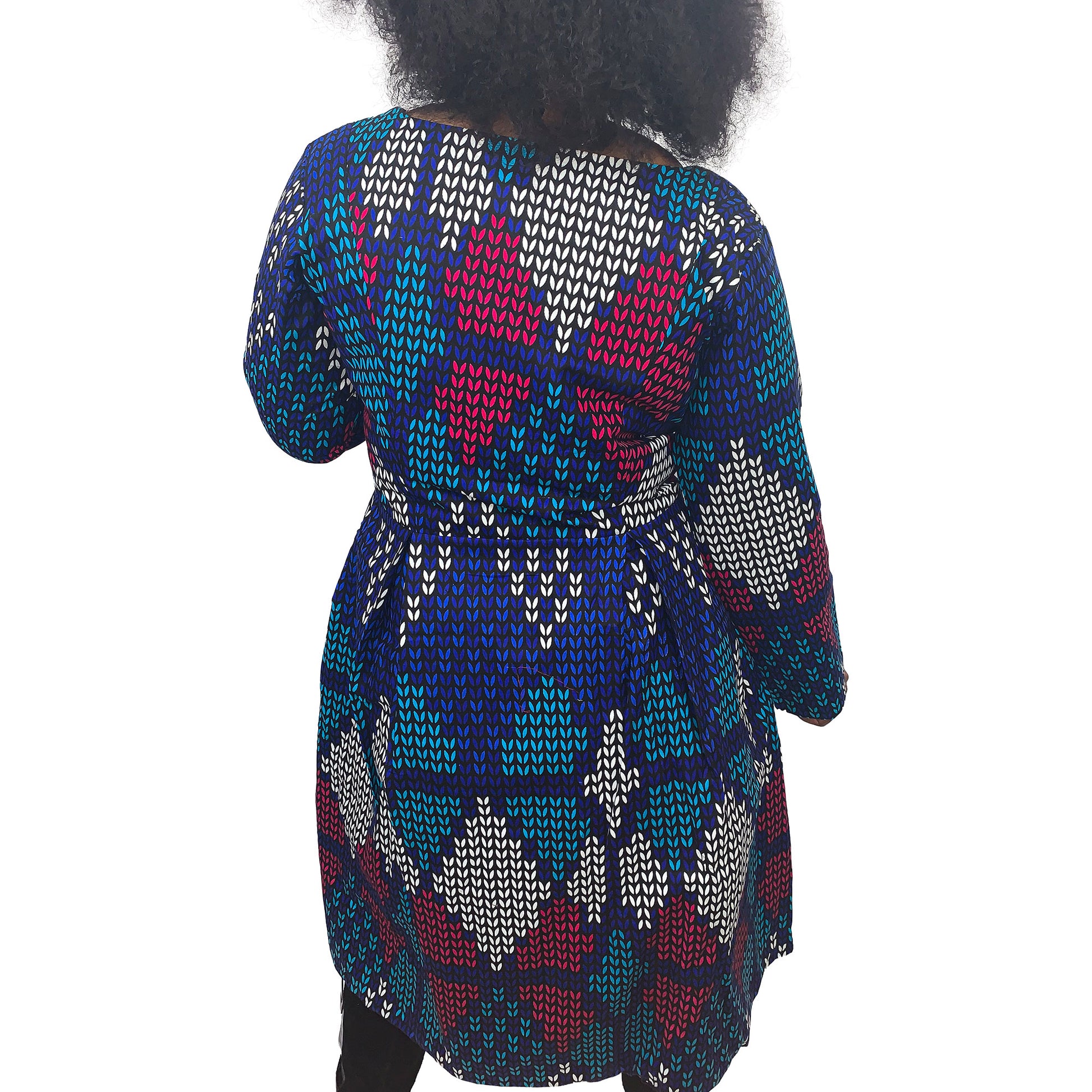 ADAMMA ZIP DOWN ANKARA DRESS JACKET - House of Jahzara