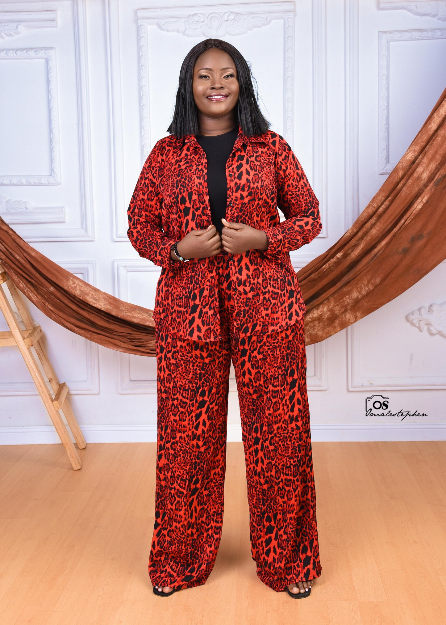 AMINA LONG SLEEVE  SHIRT AND PANT SET - House of Jahzara