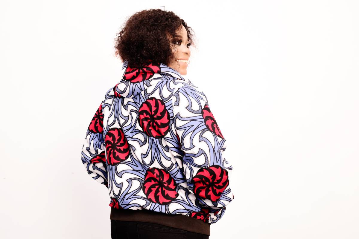 LULU ANKARA BOMBER JACKET WITH HOOD - House of Jahzara