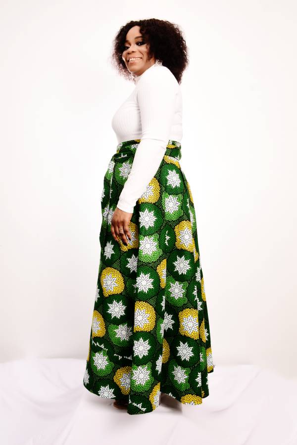 AYABA EMBELLISHED AFRICAN PRINT WRAP SKIRT - House of Jahzara