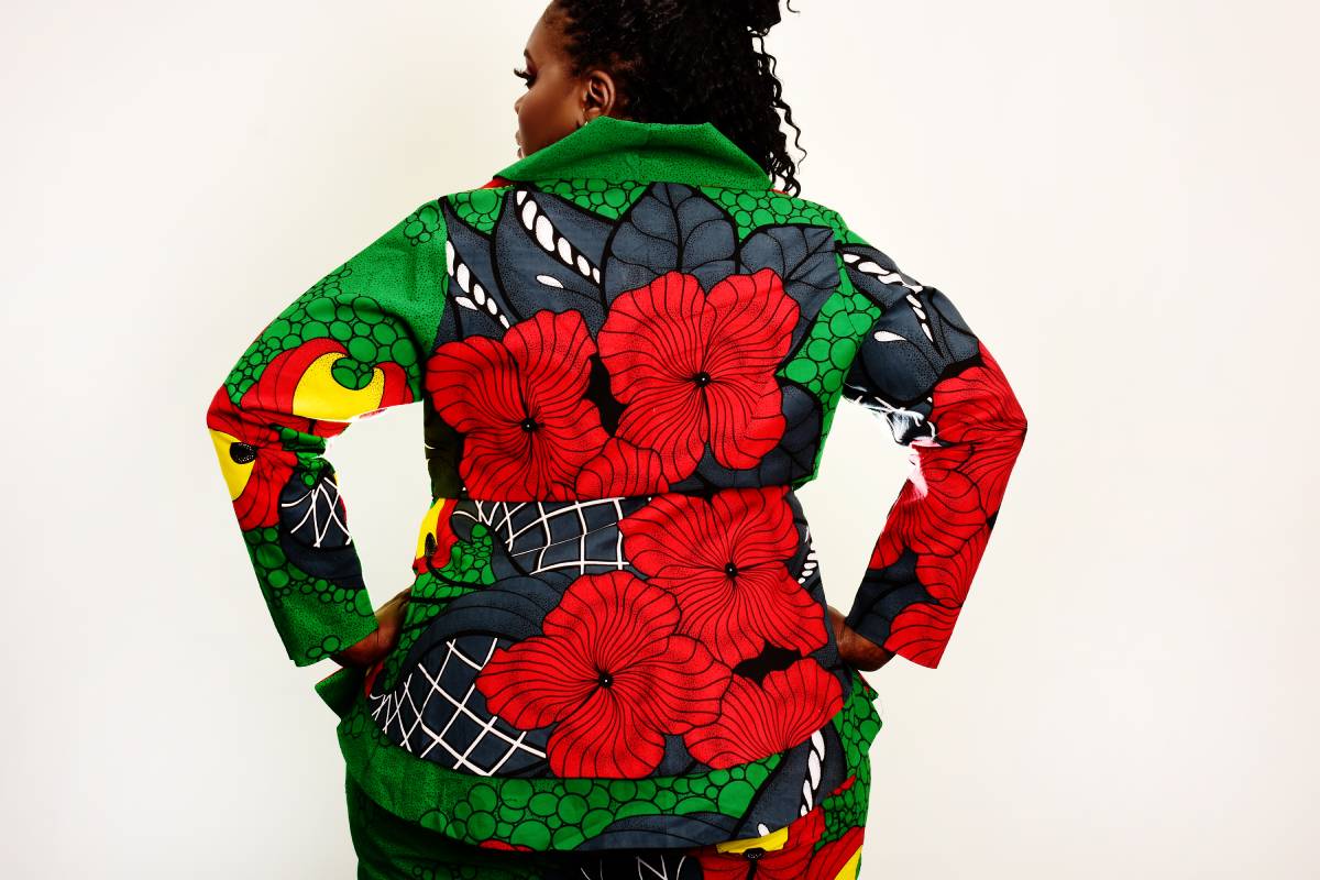 JAMELIA AFRICAN PRINT BLAZER SET - House of Jahzara