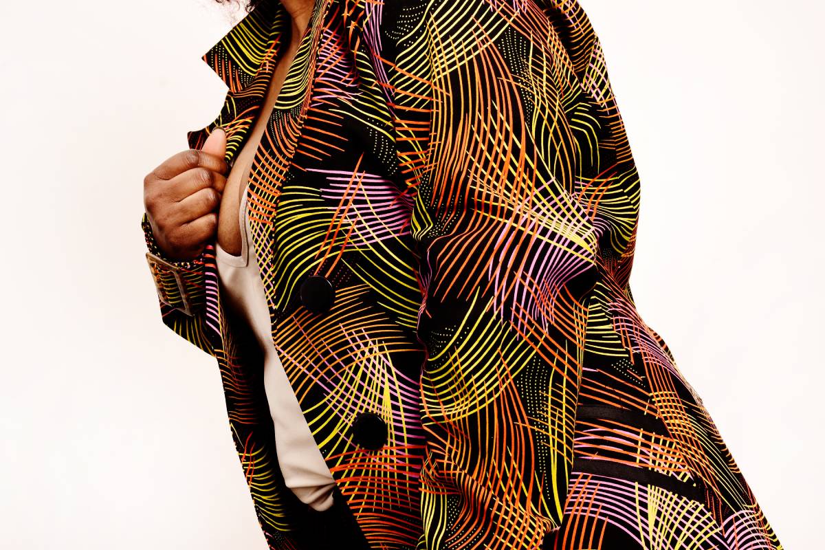 KEISHA LONG LINE ANKARA JACKET - House of Jahzara