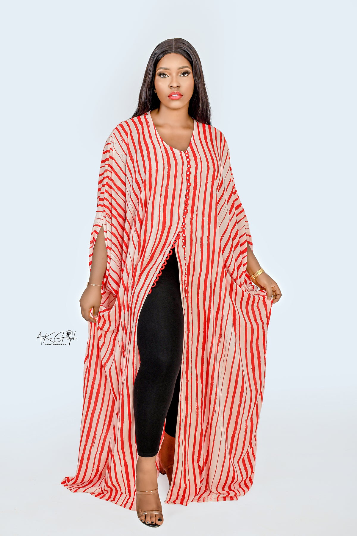 IDIA BUTTON DOWN MAXI KAFTAN - House of Jahzara