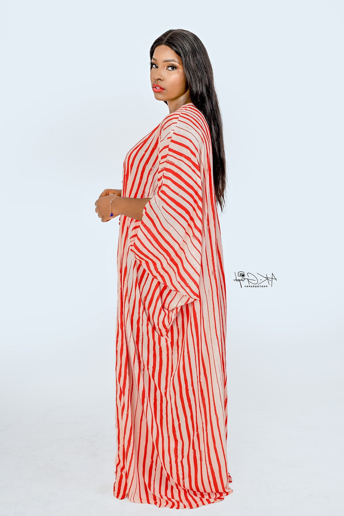 IDIA BUTTON DOWN MAXI KAFTAN - House of Jahzara