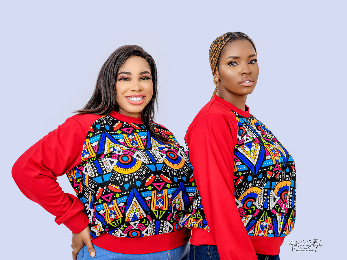 HASINA ANKARA SWEATSHIRT - House of Jahzara