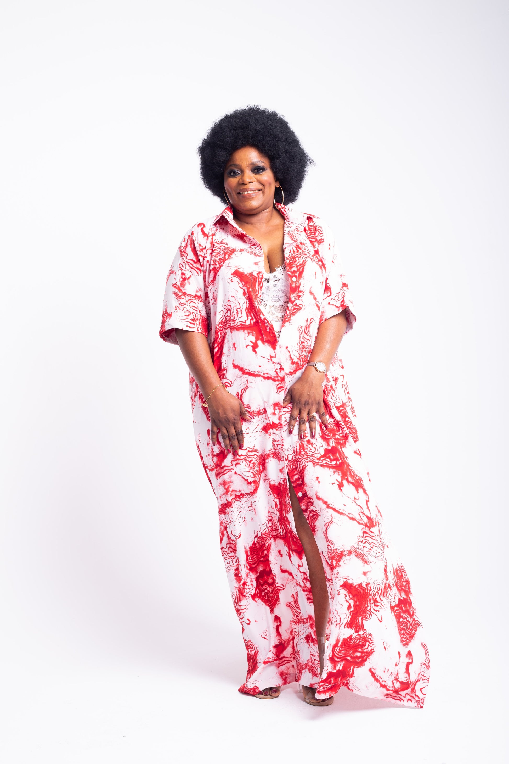 NALA KIMONO SHIRT DRESS - House of Jahzara