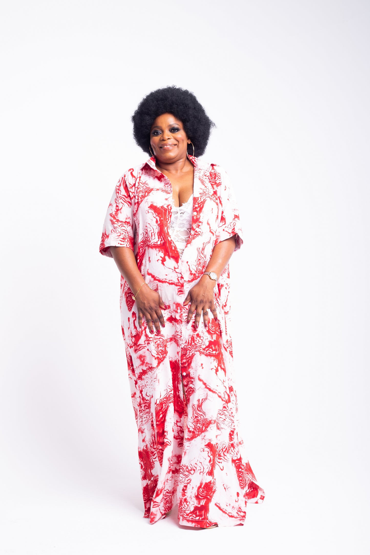 NALA KIMONO SHIRT DRESS - House of Jahzara