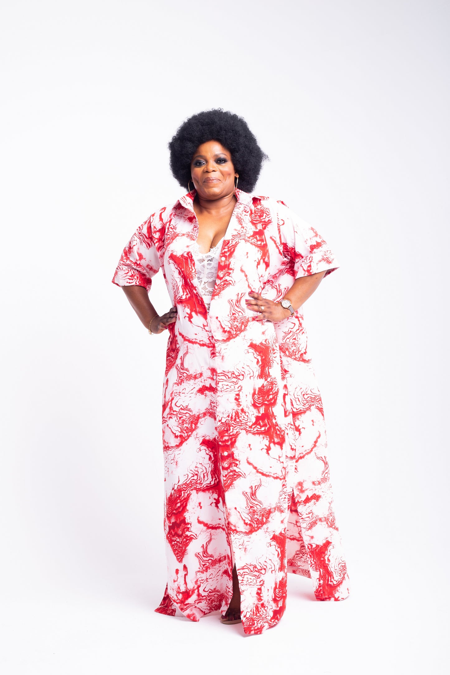 NALA KIMONO SHIRT DRESS - House of Jahzara