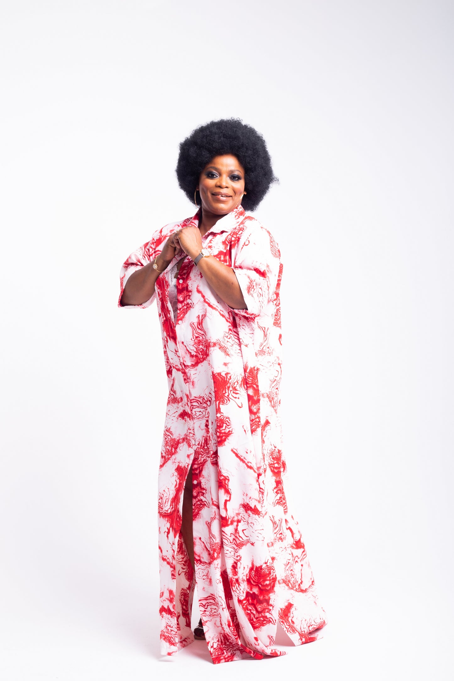 NALA KIMONO SHIRT DRESS - House of Jahzara