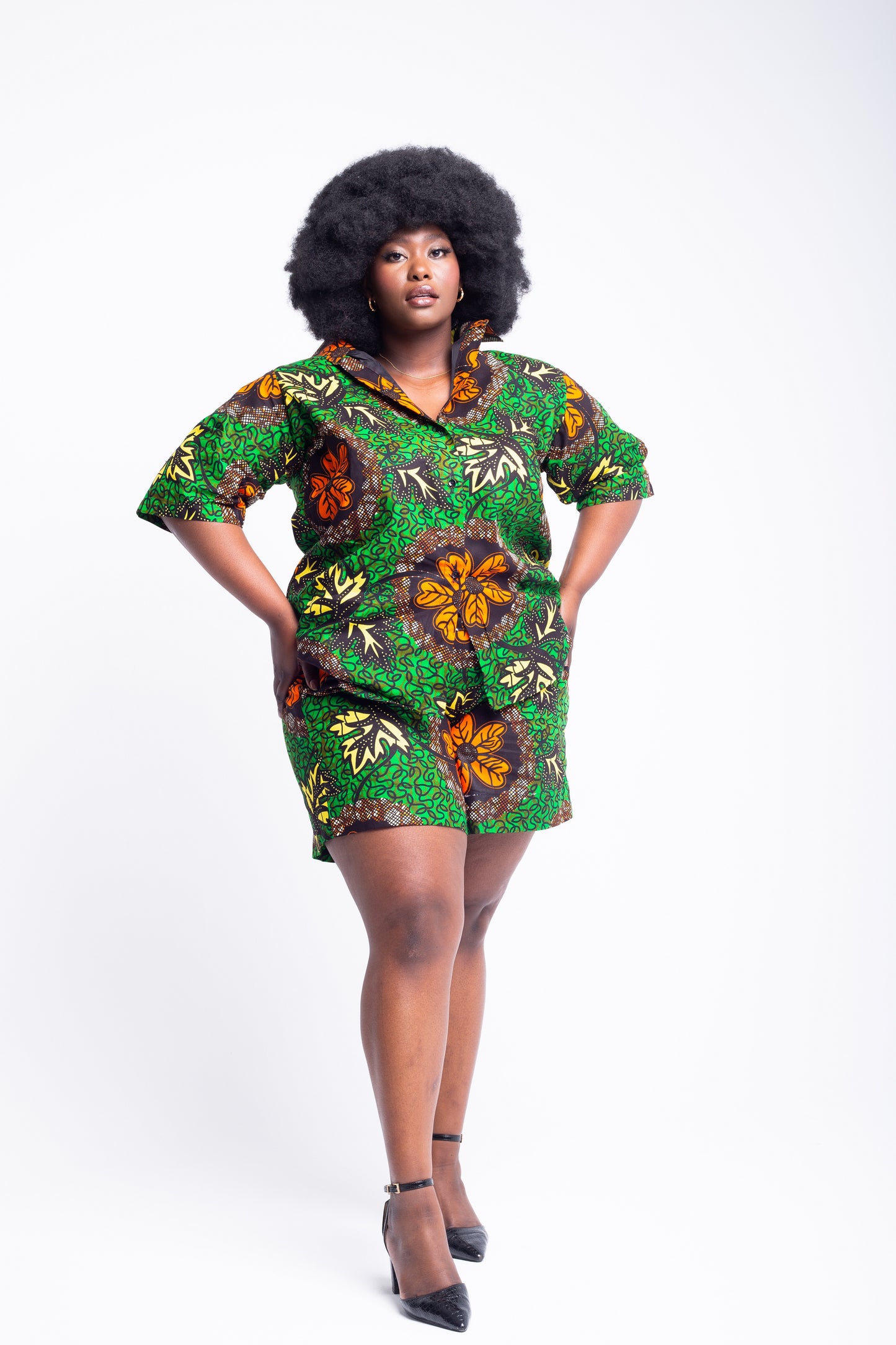 AKUCHI SHIRT AND SHORT SET - House of Jahzara