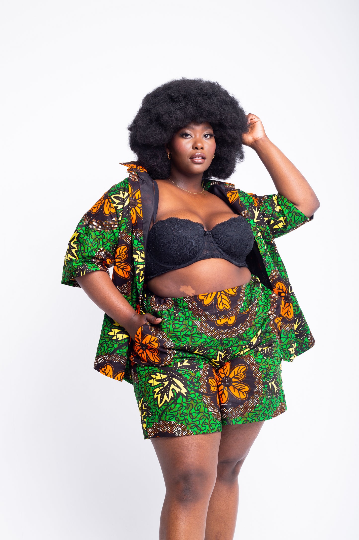 AKUCHI SHIRT AND SHORT SET - House of Jahzara