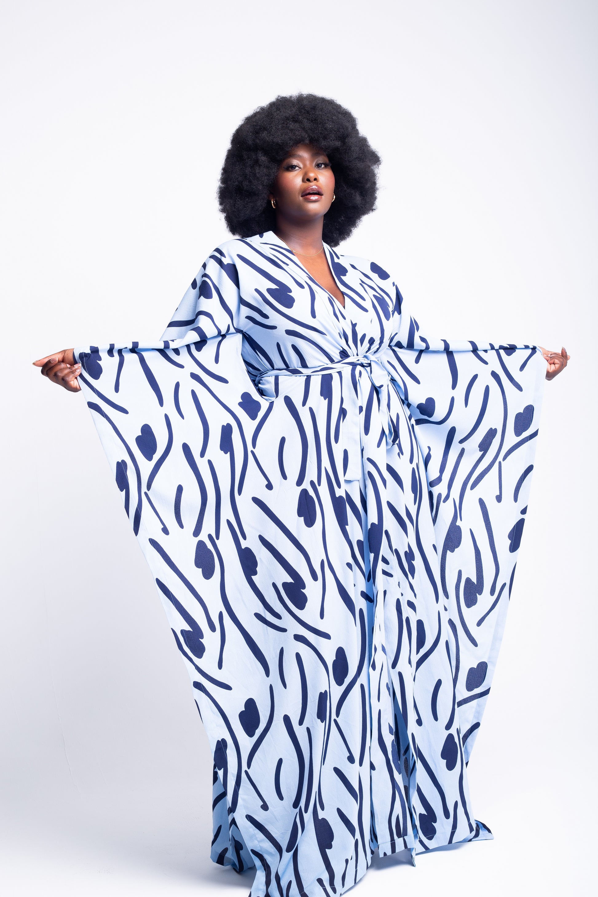 TITILAYO  KIMONO STYLE DRESS - House of Jahzara