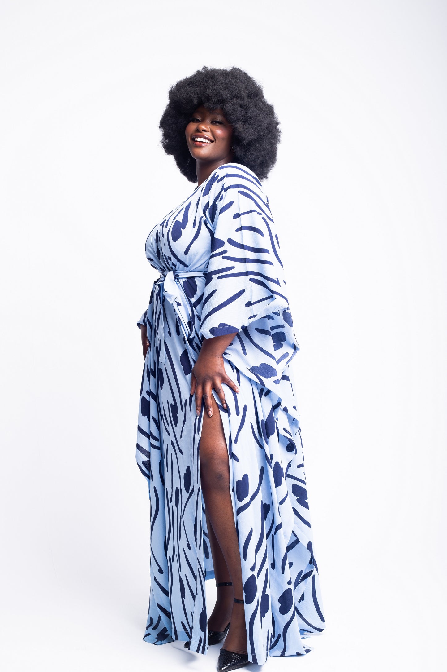 TITILAYO  KIMONO STYLE DRESS - House of Jahzara