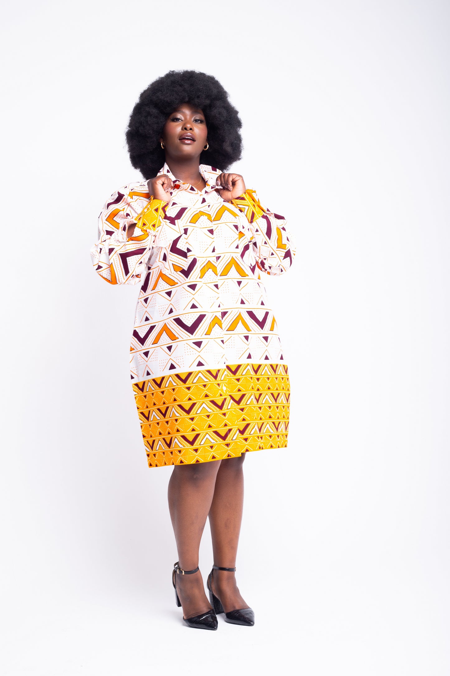 NKECHI SHIRT DRESS - House of Jahzara