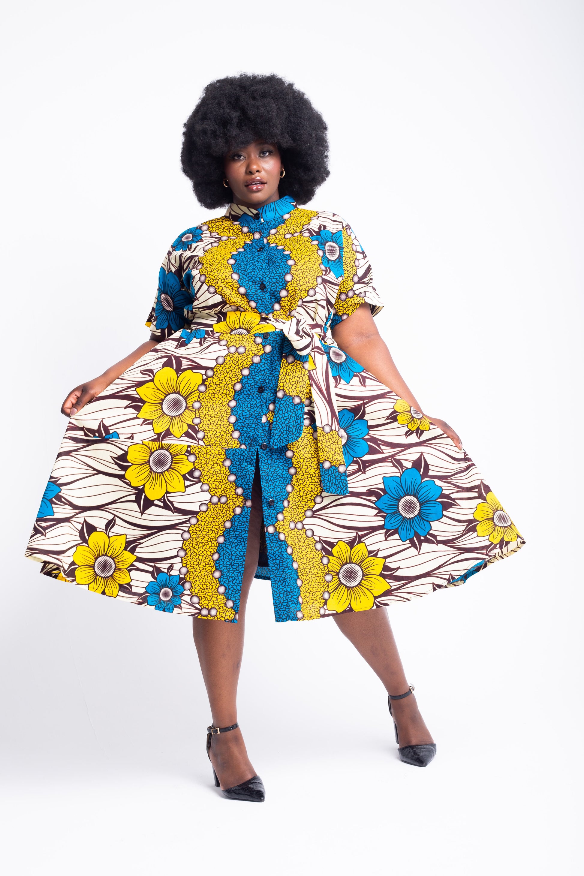 AYOMIDE ANKARA DRESS - House of Jahzara