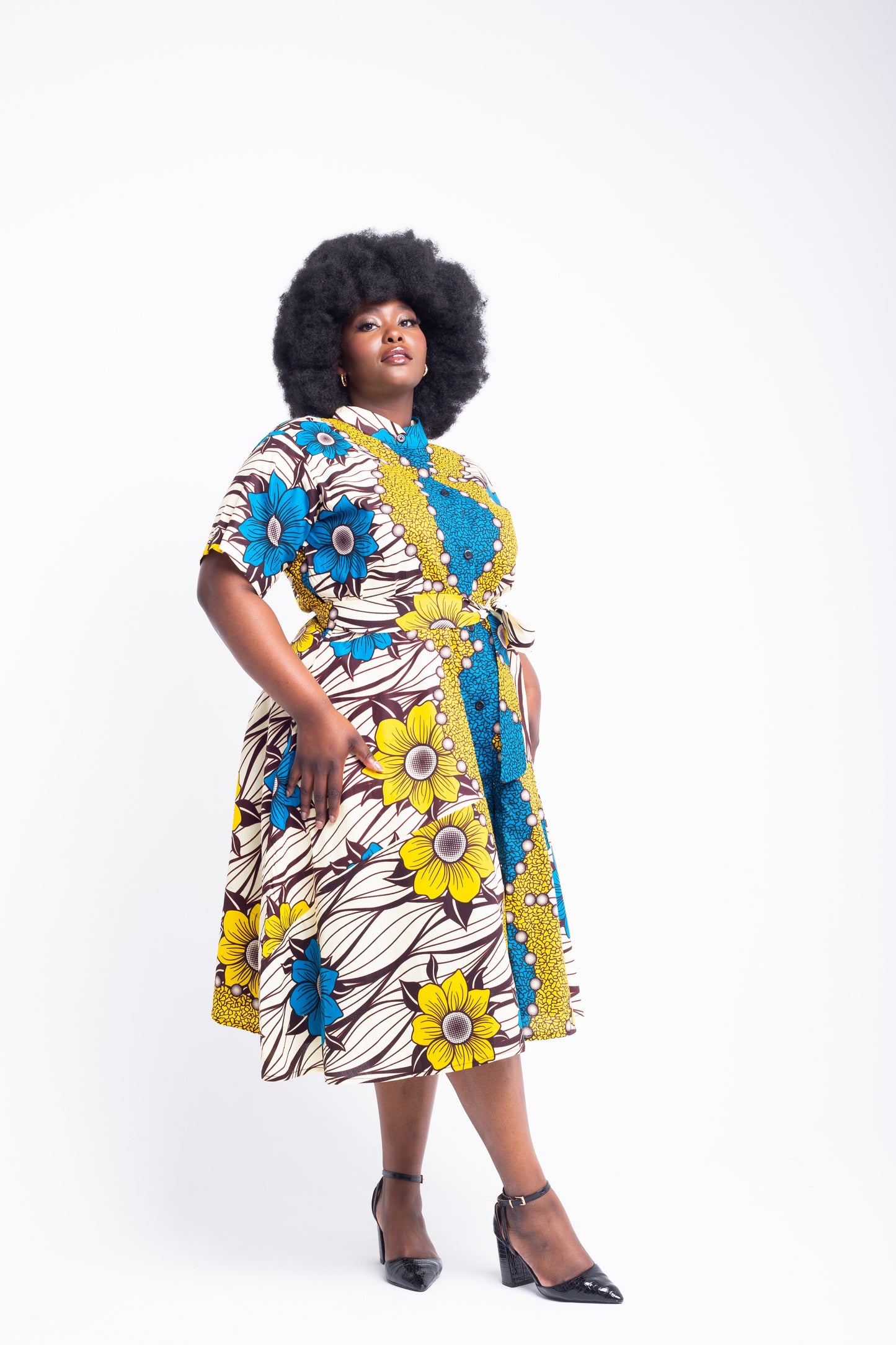 AYOMIDE ANKARA DRESS - House of Jahzara