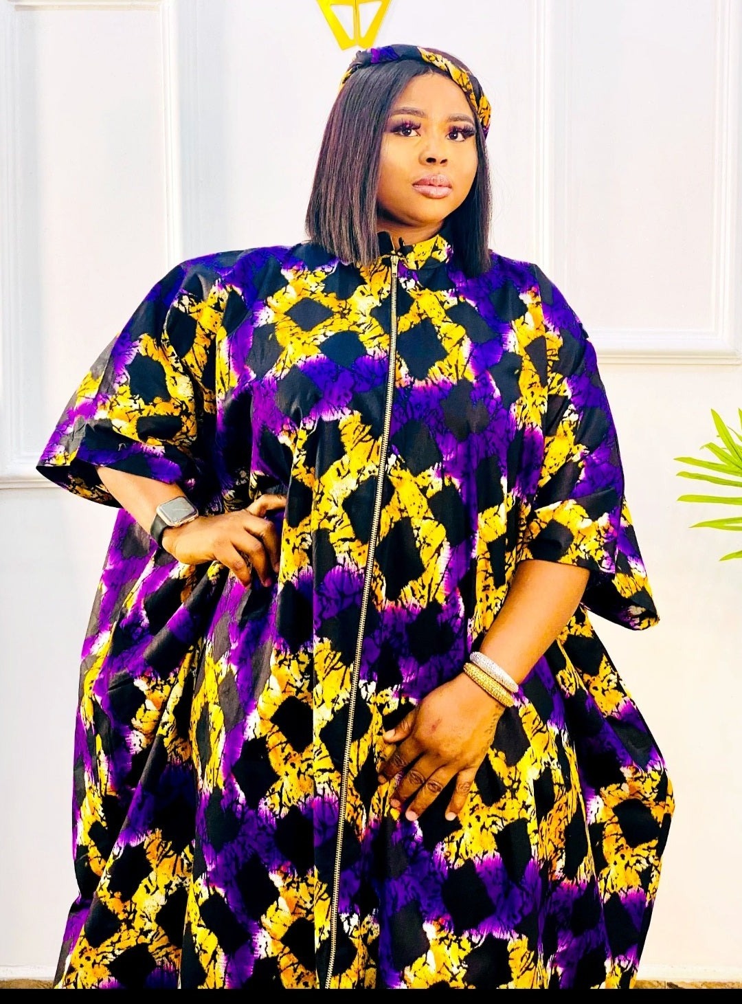 NICHELLE- HANDMADE ANKARA KAFTAN