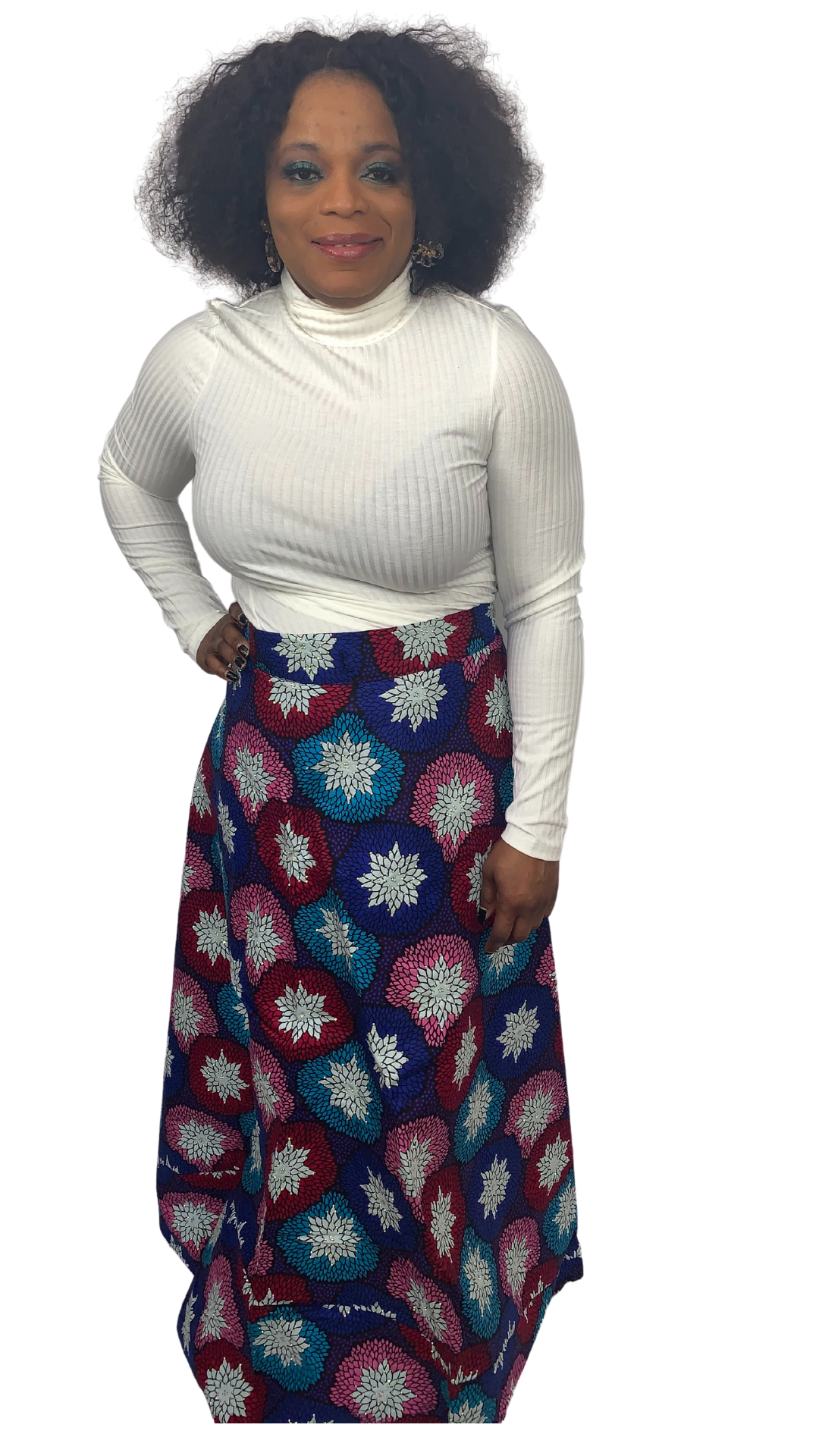 AYABA EMBELLISHED AFRICAN PRINT WRAP SKIRT - House of Jahzara